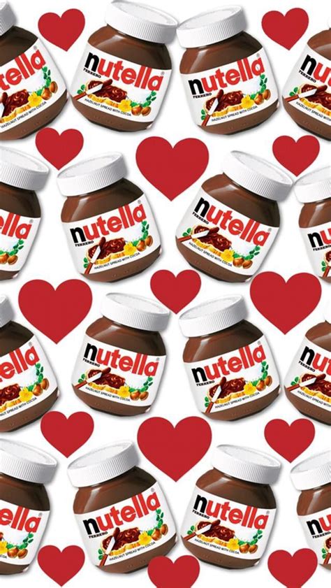 Wallpaper Iphonenutella ️ Nutella Cute Food Wallpaper Nutella Recipes