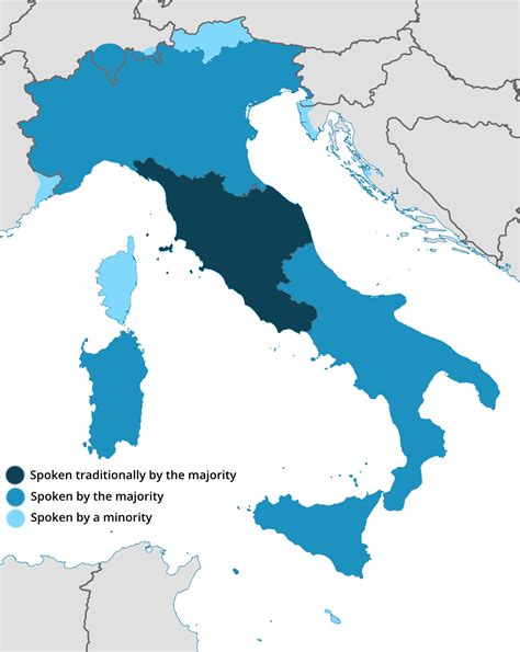 Use Of The Italian Language In Europe Maps On The Web