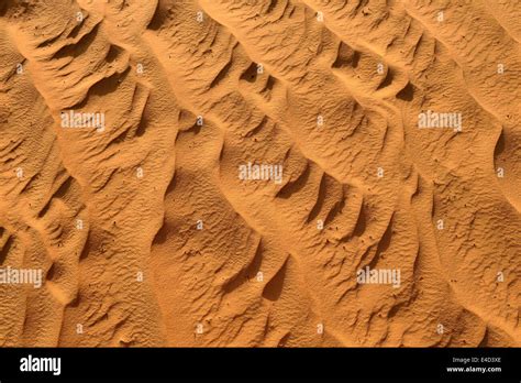 Sand Ripples Texture On A Sand Dune Tassili Najjer Sahara Desert