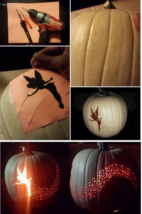 Diy Tinker Bell Pixie Dust Pumpkin Carving Buzz Inspired Fall