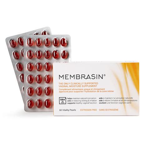 Membrasin Vitality Pearls Feminine Moisturizer Oral Supplement For
