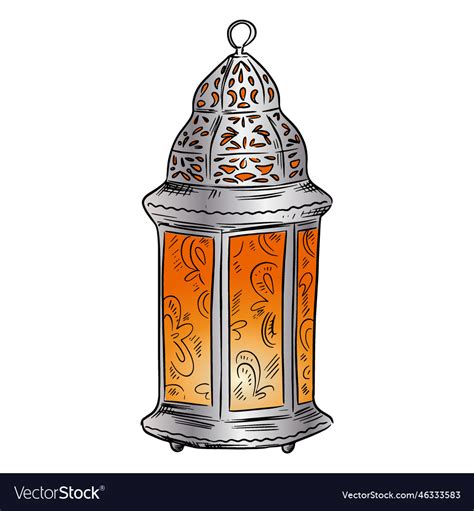 Arabic Lantern Royalty Free Vector Image Vectorstock