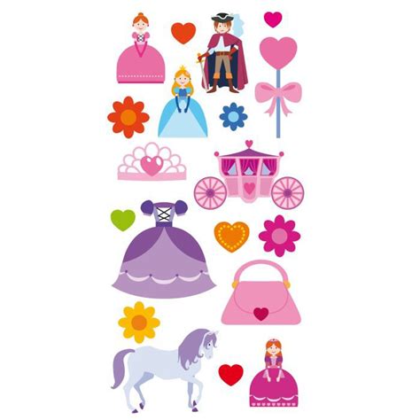 Artemio 19 Stickers Puffies Princesses Et Carrosse Achat Vente Jeu