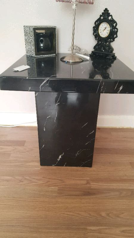 Black Marble Side Table In Middlesbrough North Yorkshire Gumtree