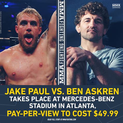 Jake Paul Vs Ben Askren Poster Jake Paul Vs Ben Askren Press