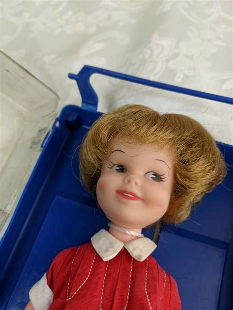 Vintage Penny Brite Doll In Box Dress Shoes Plastic Carrying Case Retro