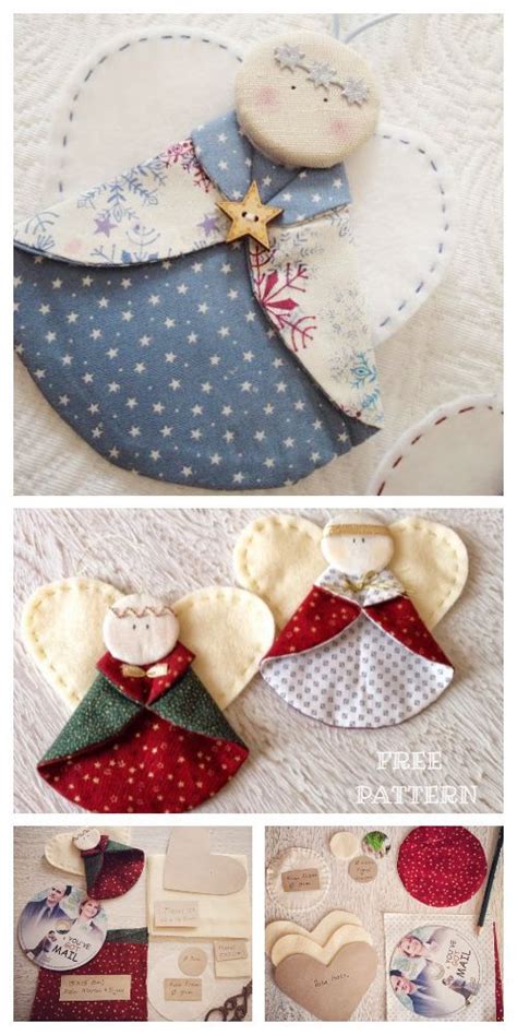 Diy Christmas Fabric Angel Ornament Free Sewing Patterns Fabric Art Hot Sex Picture