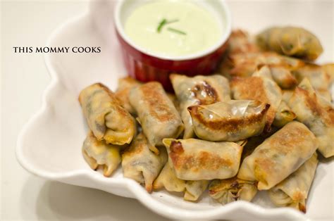 This Mommy Cooks Baked Southwestern Chicken Egg Rolls With Avocado