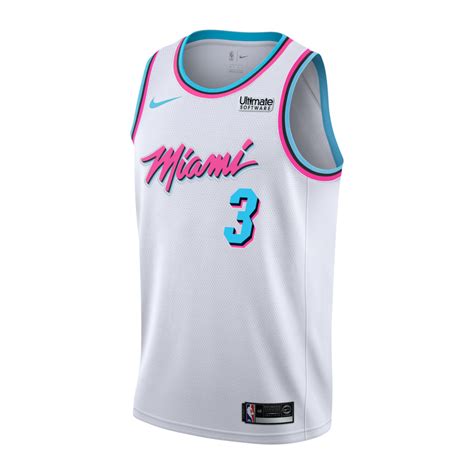 Dwyane Wade Nike Miami Heat Vice Uniform City Edition Youth Swingman