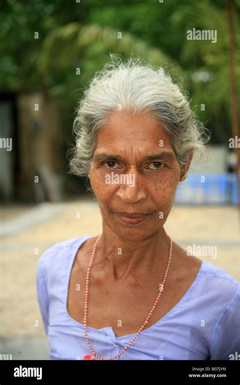 Senior Indian Woman Kerala India Stock Photo Alamy