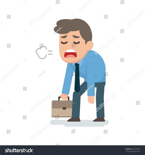 Tired Cartoon Images Stock Photos And Vectors Shutterstock