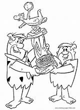 Flintstones Coloring Pages Cartoon Kids Color Printable Flintstone Characters Book Fun Character Sheets Colouring Printables Fred Trophy Plate Sheet Drawing sketch template