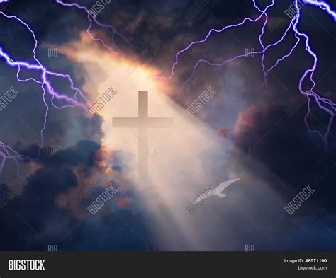 Lightning Strikes While Cross Image And Photo Bigstock