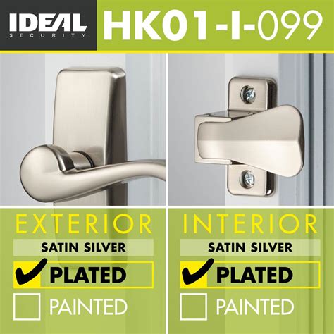 Ideal Security Inc Deluxe Storm And Screen Door Lever Handle And Keyed