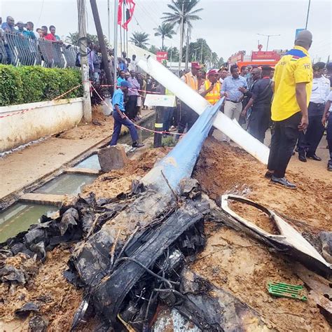 cctv video of the moment helicopter crashed in lagos the alert times