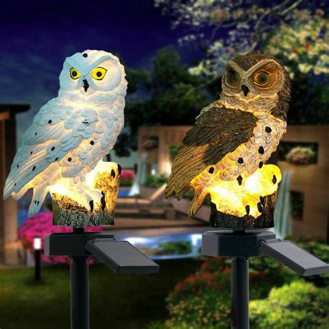 Buy Solar Charging Lights Garden Yard Home Owl