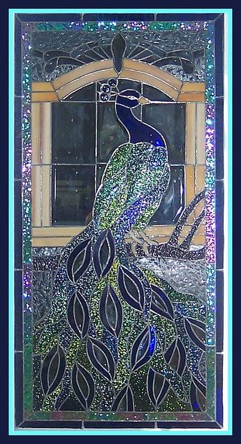 Rush to buy peacock stained glass window kappie originals. Stained Glass Peacock... | Hollywood Forever Cemetery ...