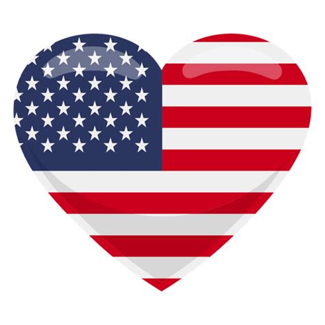 Bandera Del Corazón De Estados Unidos Descargar Pngsvg Transparente