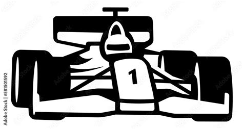Stockvector Formula1 Svg Car Silhouette F1 Svg Sports Car Icon Race