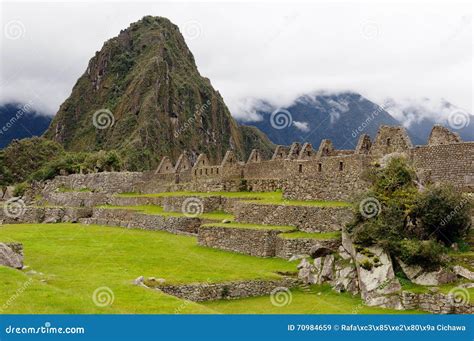 Machu Picchu From Peru South America Stock Image Image Of View