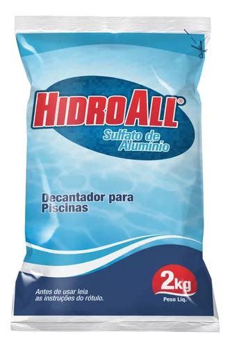 Sulfato De Alumínio Clarificante Para Piscina 2kg Hidroall