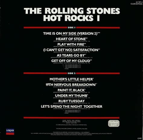 The Rolling Stones Hot Rocks Collection Bertelsmann Vinyl Collection