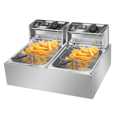 Ktaxon Commercial Electric Deep Fryertimer Stainless Steel French Fry