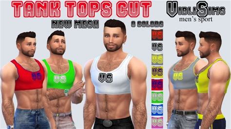 Tank Tops Cut 8 Colors By Ciaolatino38 At Mod The Sims Sims 4 Updates