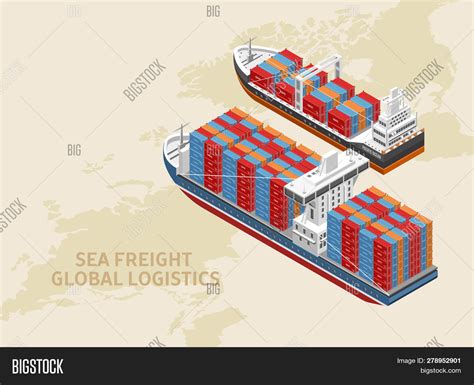 Two Freight Vessels Image And Photo Free Trial Bigstock