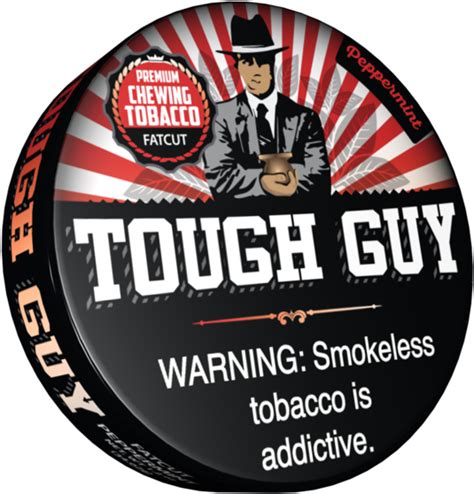 Tough Guy Peppermint Premium Chewing Tobacco Fat Cut Tough Guy