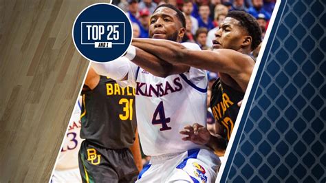 college basketball rankings kansas at baylor highlights saturday schedule that could shakeup