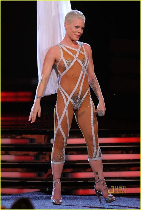 Pink Nearly Naked Grammys Performance Photo Grammy Awards Pink Photos Just