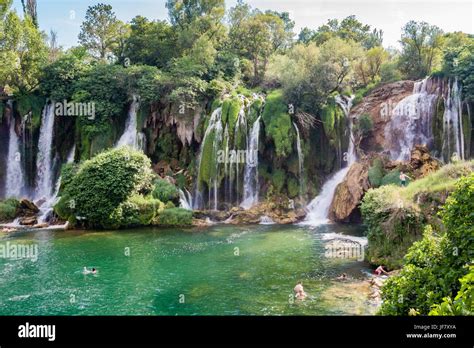 Kravice Waterfalls Bosnia And Herzegovina Ljubuski Stock Photo Alamy