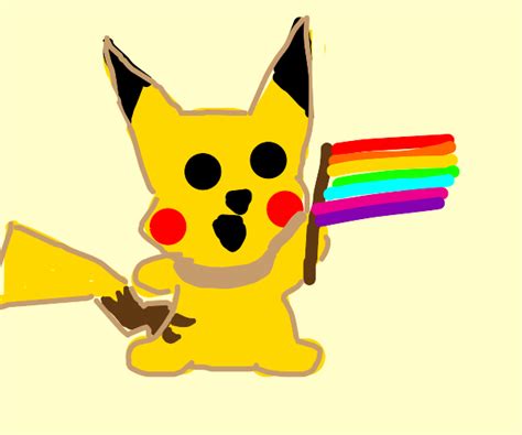 Pikachu With Rainbow Drawception