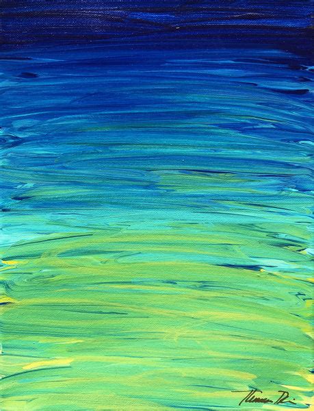 Ocean Reflection 55 9x12 Painting Thomas Deir Studios