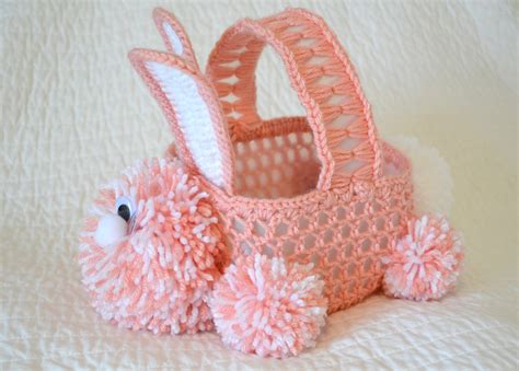 All Things Bright And Beautiful Crochet Easter Bunny Basket