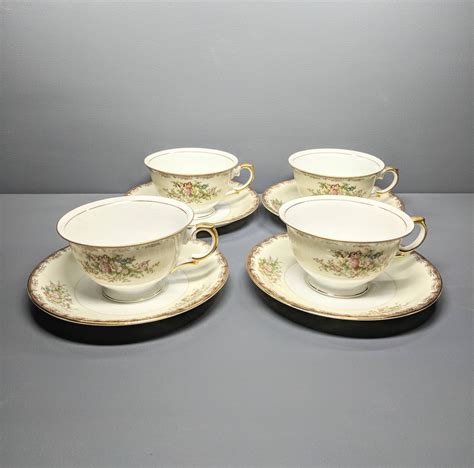 Meito China Tea Cup And Saucer Burbank Collection Etsy