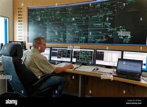 Neuenhagen Germany 50hertz Transmission Control Center Stock Photo