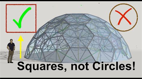 Geodesic Domes Have More In Common With Squares Than Circles Youtube
