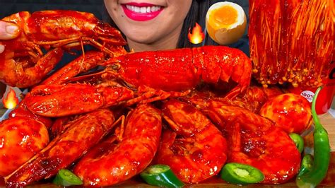 ASMR SPICY SEAFOOD BOIL makanan laut pedas 먹방 MUKBANG MASSIVE Eating