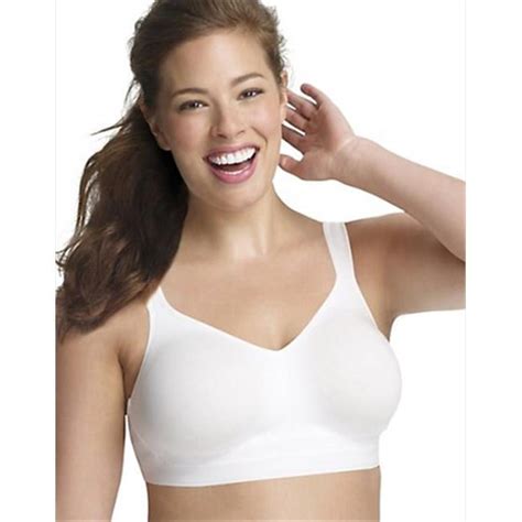 Just My Size 1220 Jms Active Lifestyle Wirefree Bra Size 48c White