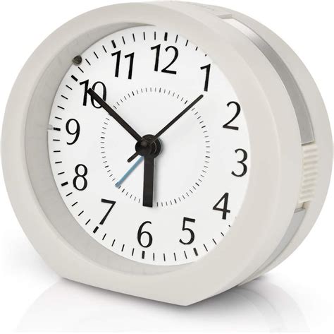 Fiolom Silent Alarm Clocks Battery Operated Simple Bedside Clocks