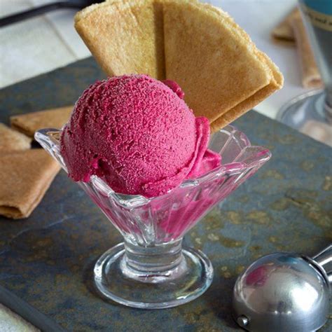 Ice Cream Made With Red Fruit In Spanish Ice Cream