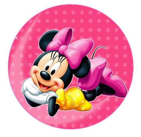 Cake Decorating Minnie Mouse Round Cake Edible Picture And 16 Edible