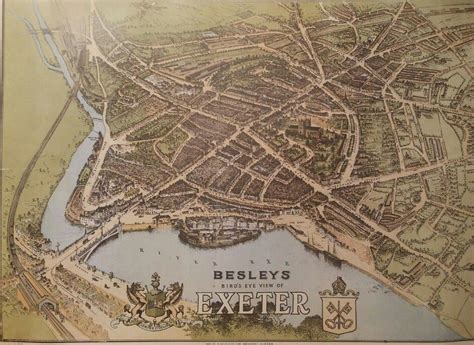 Old Map Of Exeter Is Your House Here Working Out How Many Were