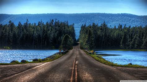 Download Road In Yellowstone Montana Wallpaper 1920x1080
