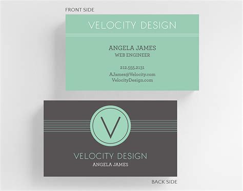 Business card size guidelines artwork templates moo. Modern Monogram Business Card Standard Size, 1027516 | The Gallery Collection