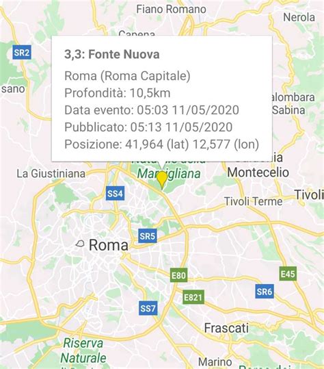 5 km sw fonte nuova (rm). Scossa di terremoto oggi a Roma - Terzo Binario News