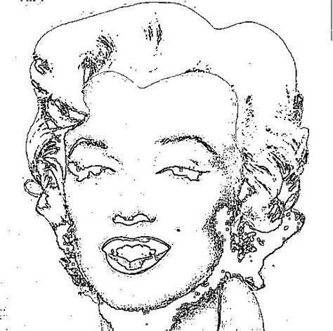 Marilyn Monroe Andy Warhol Coloring Page Sketch Coloring Page My Xxx
