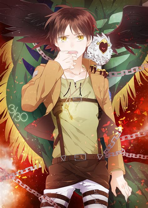 Персонаж аниме, манги и ранобэ. Eren Jaeger (Eren Yeager) - Attack on Titan - Mobile ...